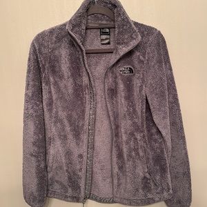The North Face women’s small gray fleece jacket